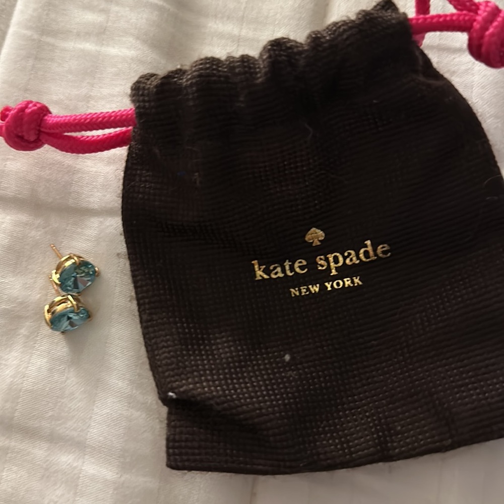 kate spade light blue stud earrings